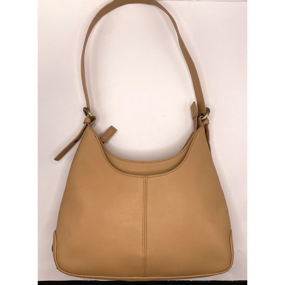 Etienne Aigner Tan Leather Shoulder Bag Hobo Adjustable Strap Vintage